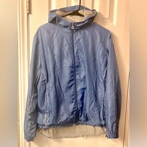Vintage Ralph Lauren JacketSpring Windbreaker Student Retro Hood 90s Medium Blue